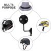 2PCS Single/Dual-Ball Motorcycle Helmet Holder Wall Mount Bike Helmet Rack 180°Rotation Helmet Hanger Steel with Hook Metal Rack