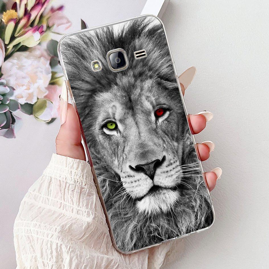 For Samsung Galaxy J5 Case J500F J500H J500G Cover Luxury Dragon Lion Soft Silicone Phone Cases For Samsung J3 J5 J7 2016 Bumper