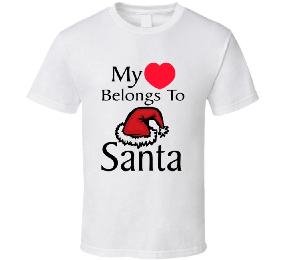 My Heart Belongs To Santa T Shirt S