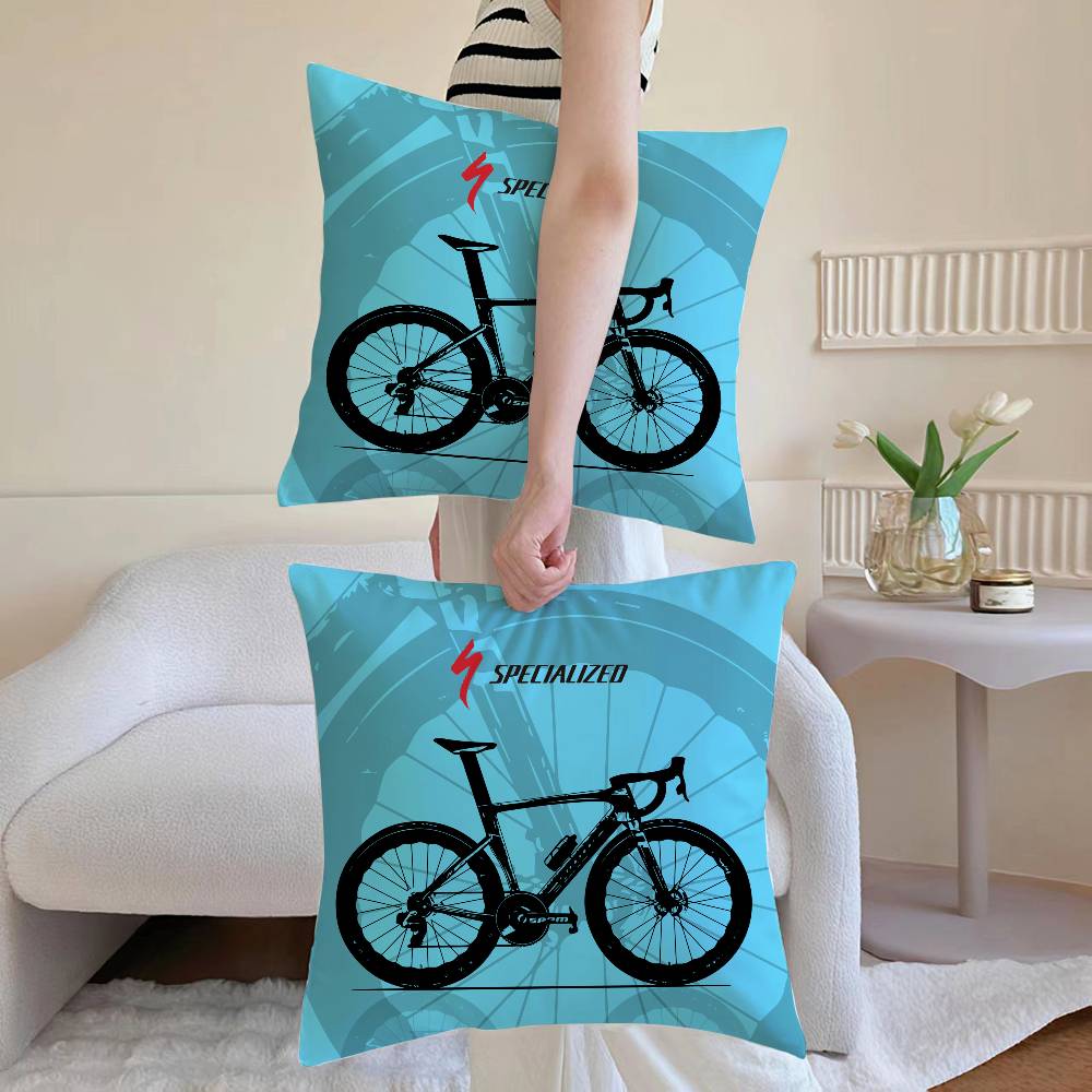 S-SpecializedS Anime Pillow Case Anti-dustmite Pillowcase Invisible zipper silky Sofa cushion cover