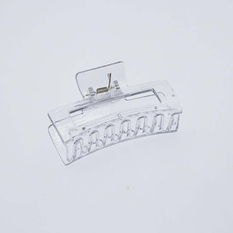 Garras de Cabelo Quadradas de Plástico para Mulher Presilhas de Cabelo 8,5cm/3,35in Tamanho Grande Sólido Barrete Presilhas de Cabelo Caranguejo Acessórios de Cabelo da Moda