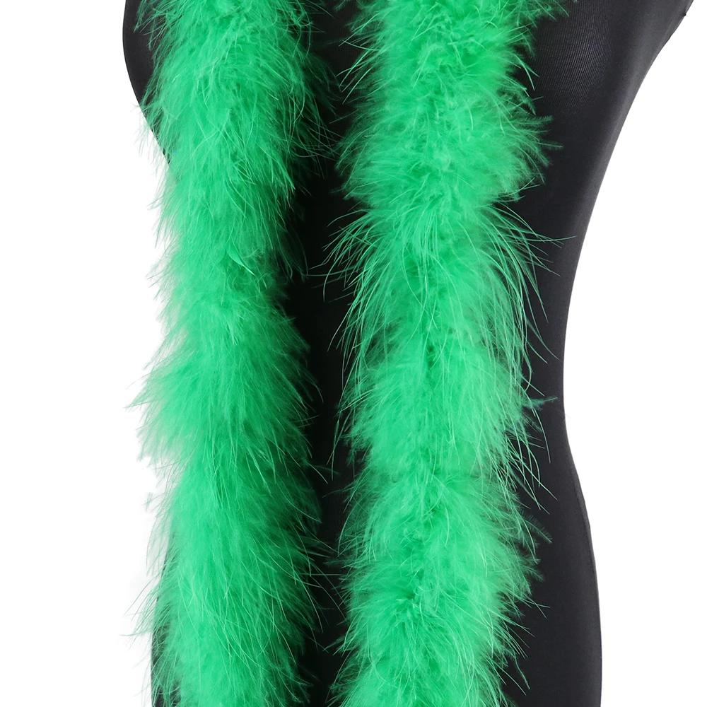 11g-50g Thick Turkey Feathers Boa 2Yards Hairy Fluffy Feather Scarf for Wedding Costumes Party Dresses Sewing Plumas Accessories