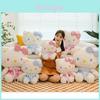 Lovely Floral Kt Cat Plush Toy In Soft Short Plush Material Wholesale