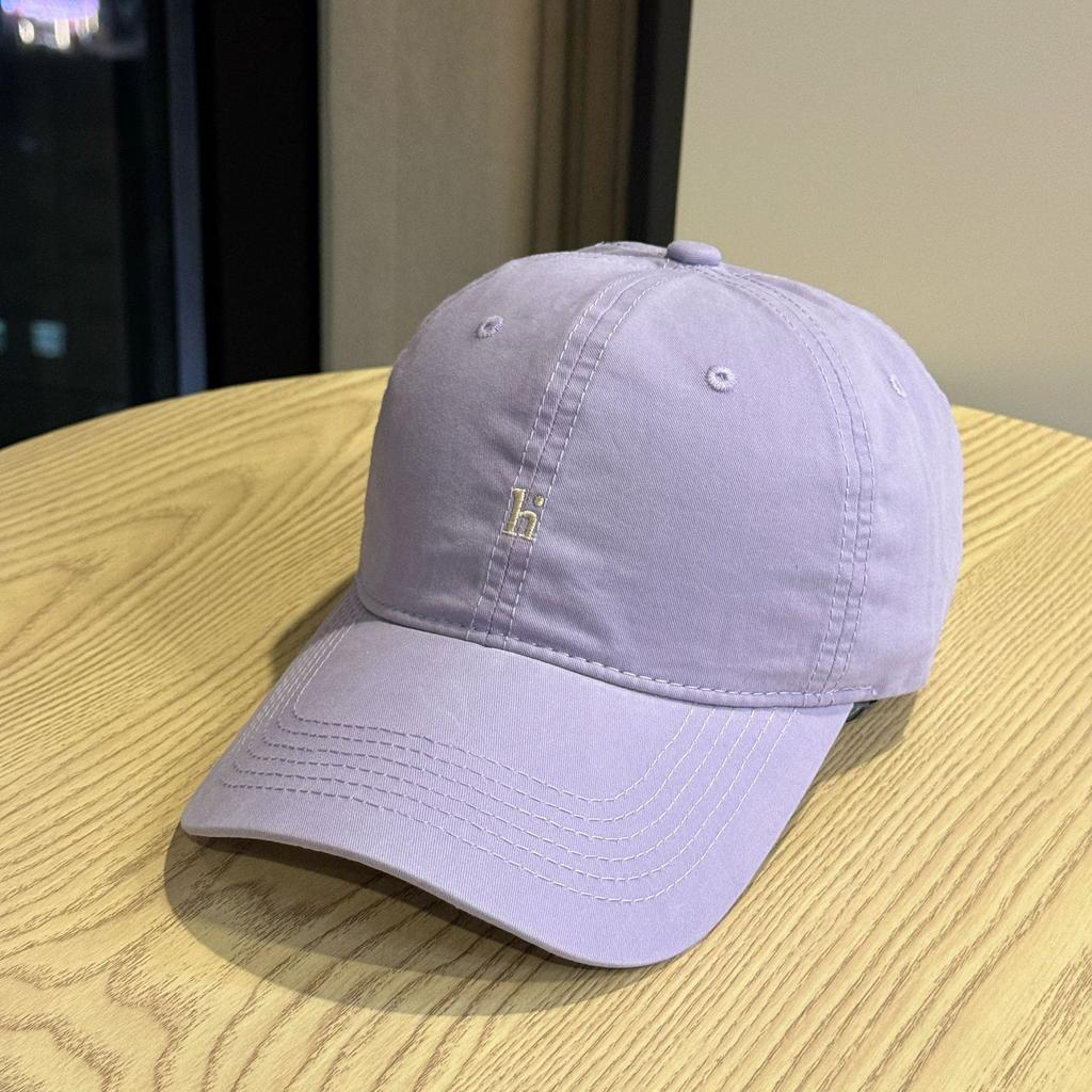 Fashion Hat High Quality Cotton Washed New Simple H Letter Embroidered Baseball Cap Men's and Women's Casual Versatile Soft Top Cap