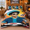 Bruno Mars Pattern Bedding 3Pcs Set Bed Sheet And Pillowcases For Indoor Bedroom