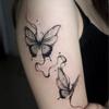 Beautiful And Simple Butterfly Tattoo Sticker, Small Fresh Waist, Abdomen And Arm Tattoo Sticker.