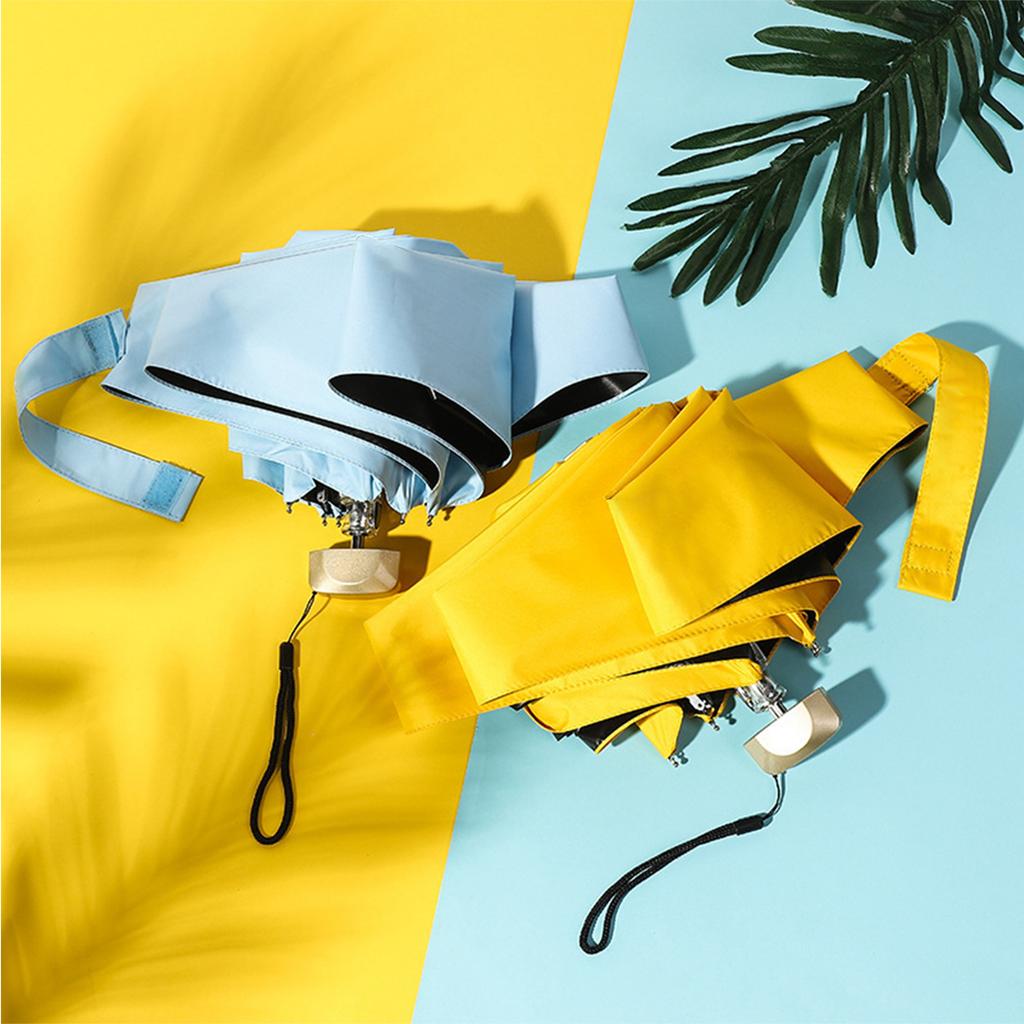 1 Stück 55% Rabatt Mini Sonnenschirm Taschenregenschirm Vinyl Faltbar UV Ultraviolett Schutz Sonnenschutz Taschenschirm Kapsel