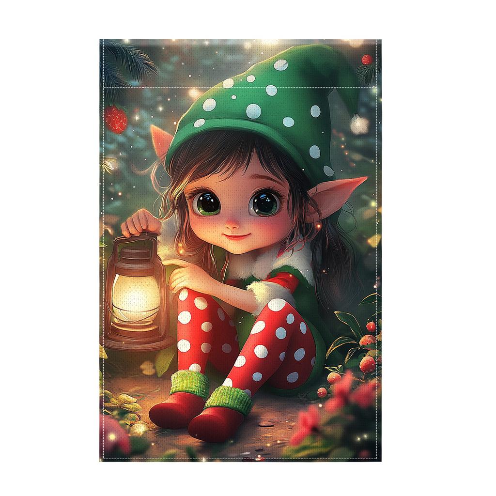 Christmas Gingerbread manGarden Flag 12x18 Inch Double Sided for Courtyard Outdoor Welcome Flag Decoration (Excluding Flagpole)