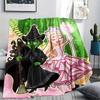 1PC Wicked Print Flannel Blanket, High quality All Seasons, Home Decor, Warmth and Comfort, Perfect for Christmas Gifts