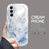Cute Cartoon Pattern Cream Texture Casing Wavy Edge Soft Silicone Cover Phone Case for Samsung