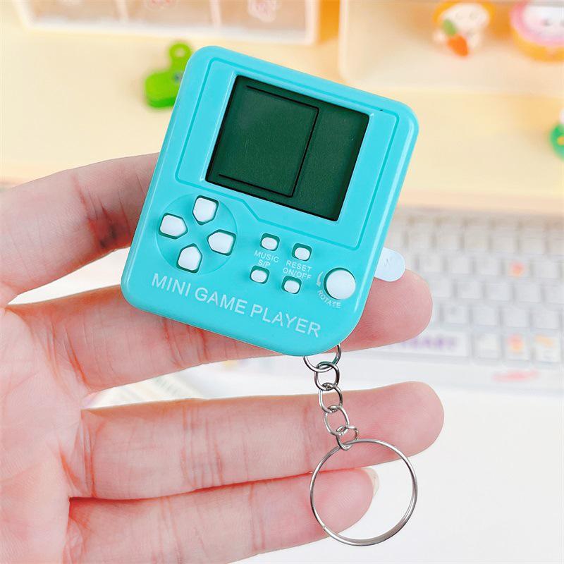 Mini Cartoon Whack-a-Mole Handheld Game Keychain - Fun Puzzle Toy for Students