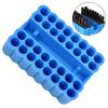 2pcs Bit Holder 32 Holes Bit Hex Shank Organiser Screwdriver Bit Holder Drill For Storage For 6.35MM Shank Storage Box
