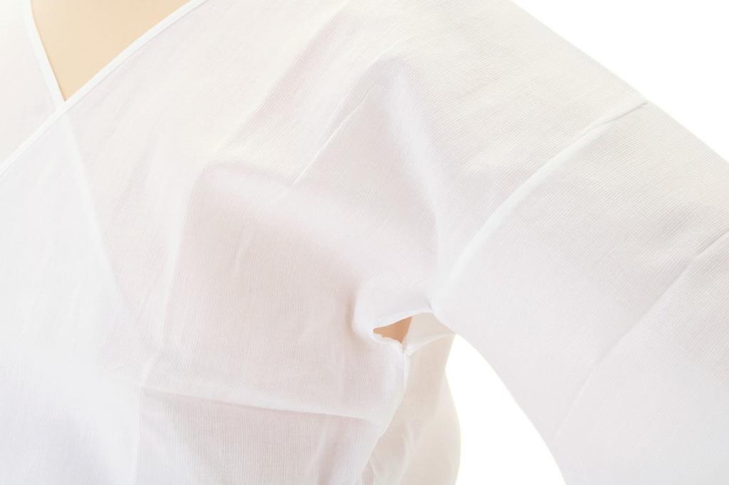 [SOUBIEN] Kimono Slip, White, Takashima Chijimi Fabric, Undergarment, Undershirt, Half-Undershirt, Petticoat, Kimono Slip, Japanese Clothing
