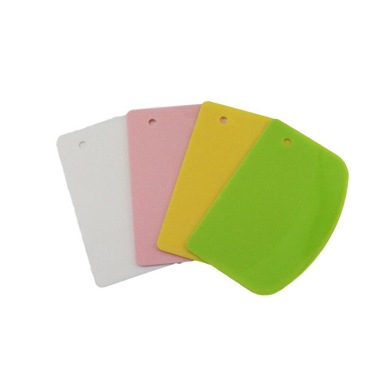 Colorful Plastic Dough Scraper for Cakes and Baking