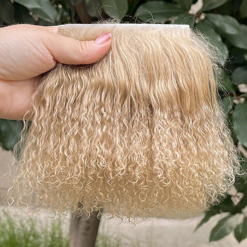1 Adet Bebek Aksesuarları Moğol Kürk Koyun Derisi Yün Uzantıları Kıvırcık Doku Saç Sırası Kıvırcık Saç Uzantıları Sd Blyth Peruklar Saç