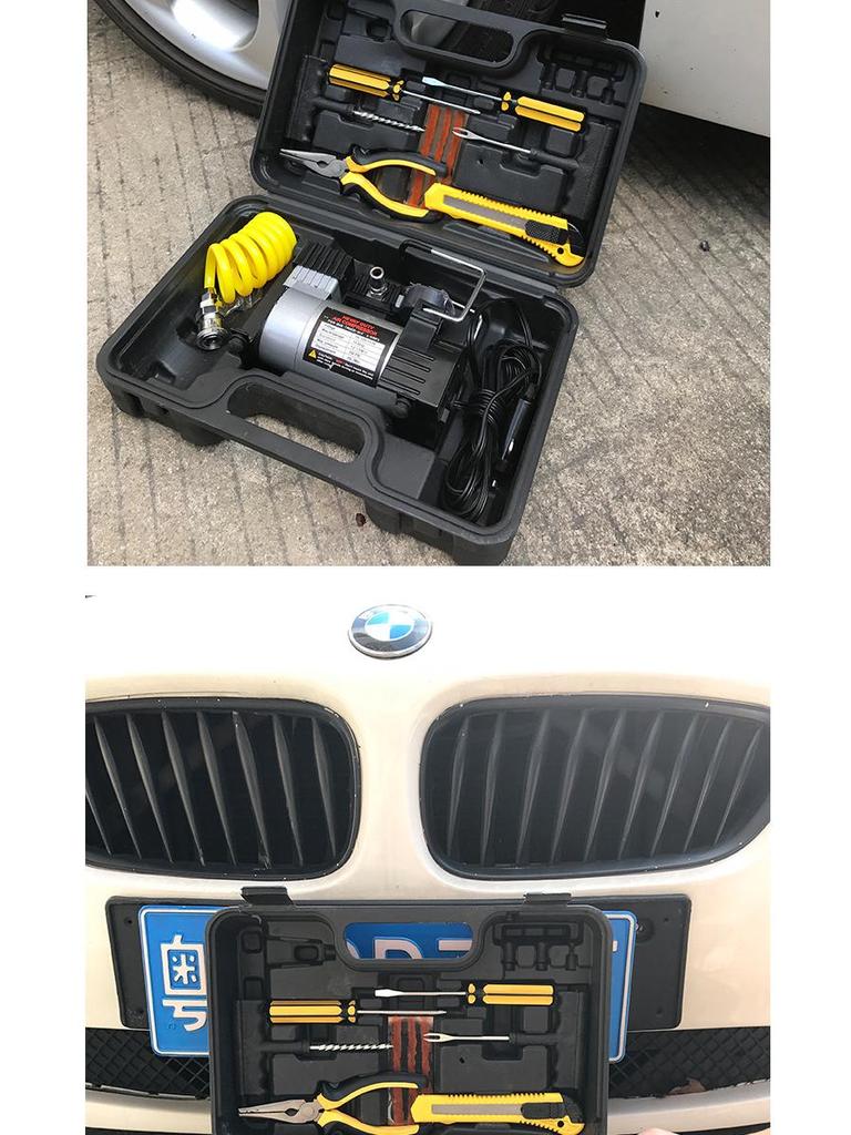 High-Power Portable 12V Car Air Pump with Fast Charging