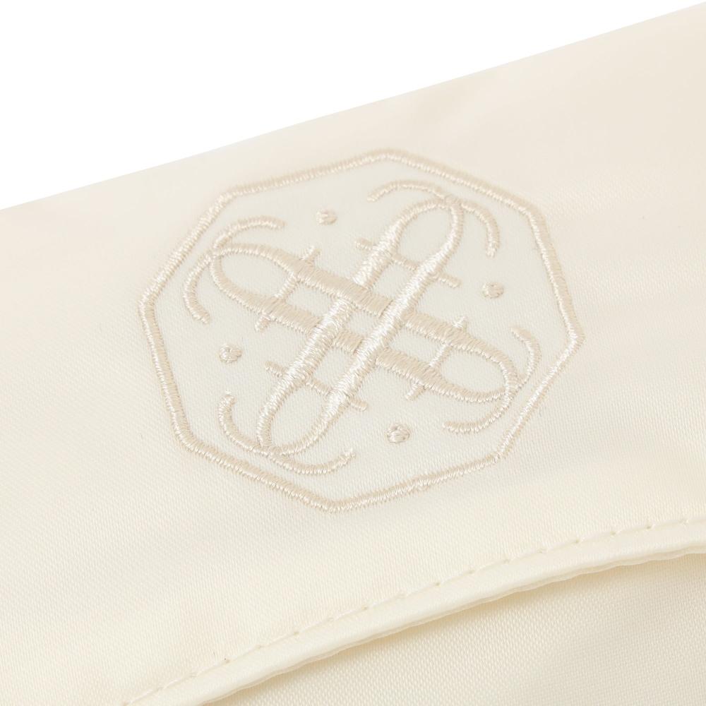 Franc Franc Japan Bicolor Satin CoMpression Organizer M Mint X Ivory