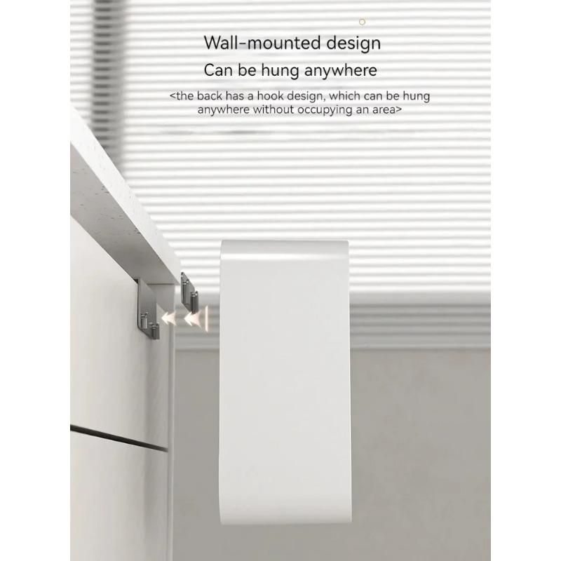 High Capacity Recycle Fashion 7L Wall-Mounted Smart Sensor Trash Can No Drilling Household Kitchen Bathroom Waste Bin for Home