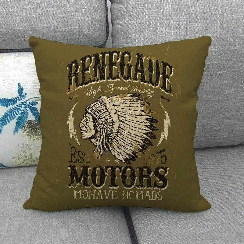 Nordic Retro Collection Digital Printing Short Plush Pillow Covers Decorative For Car Sofa Office Cushion Cover Home Goods