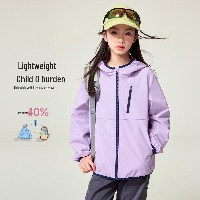 Girls Outdoor Windproof Softshell Jacket 160