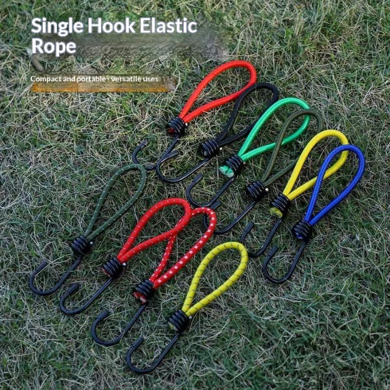 Strong 5pcs Elastic Rope Hook for Tents Versatile Outdoor Use for Camping and Adventure