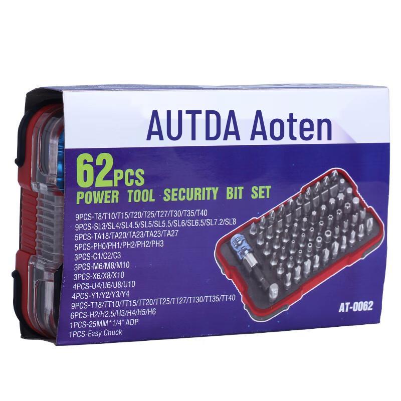 AUTDA 62-Piece Specialty Screwdriver Bit Set