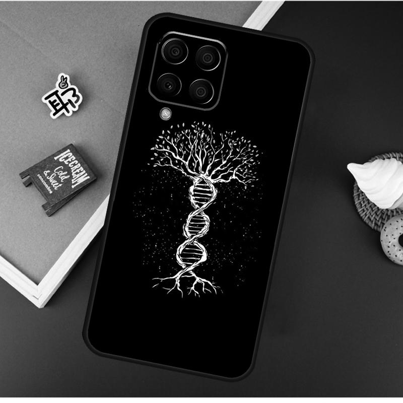 Retro DNA Science Illustration For Samsung Galaxy M30s M31s M32 M52 M12 M55 M15 M13 M23 M33 M53 M20 M21 M51 M34 M54 Case