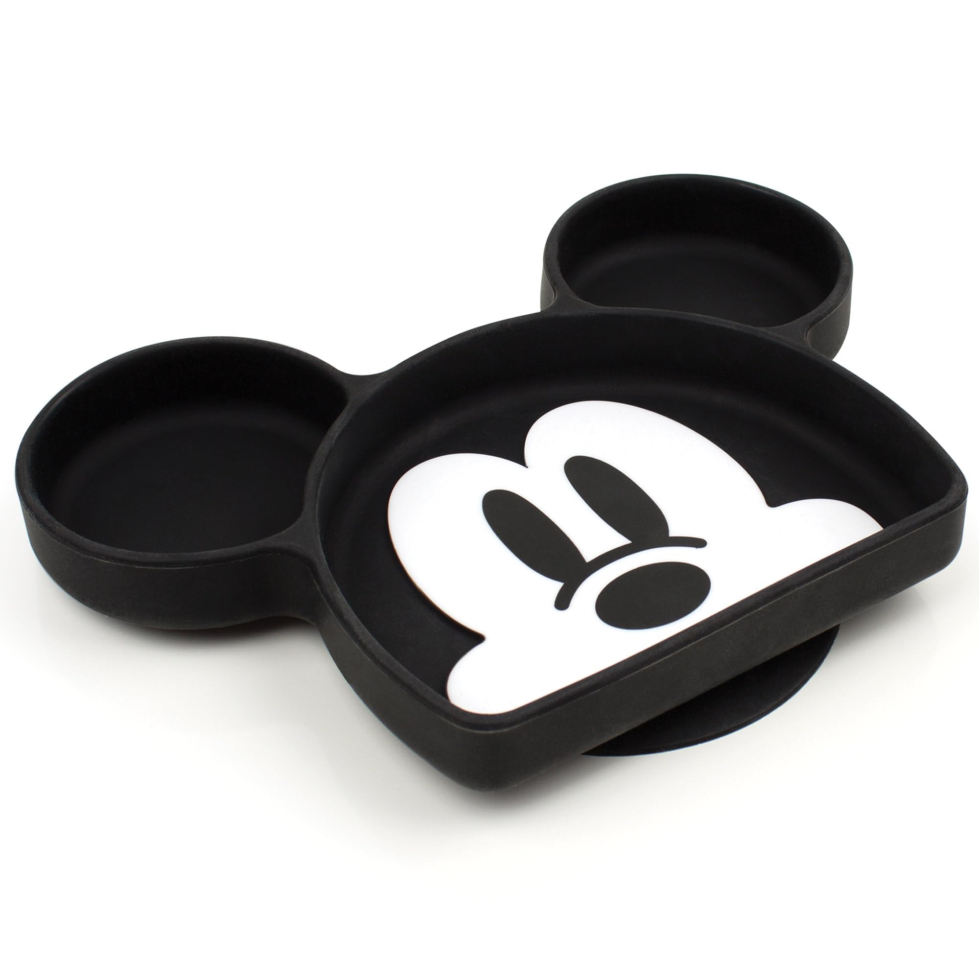 

bumkins x Disney Японская силиконовая тарелка на присосках Детская посуда Микки Маус Силиконовая тарелка Подарок на детский праздник bumkins Микки [Официальный]