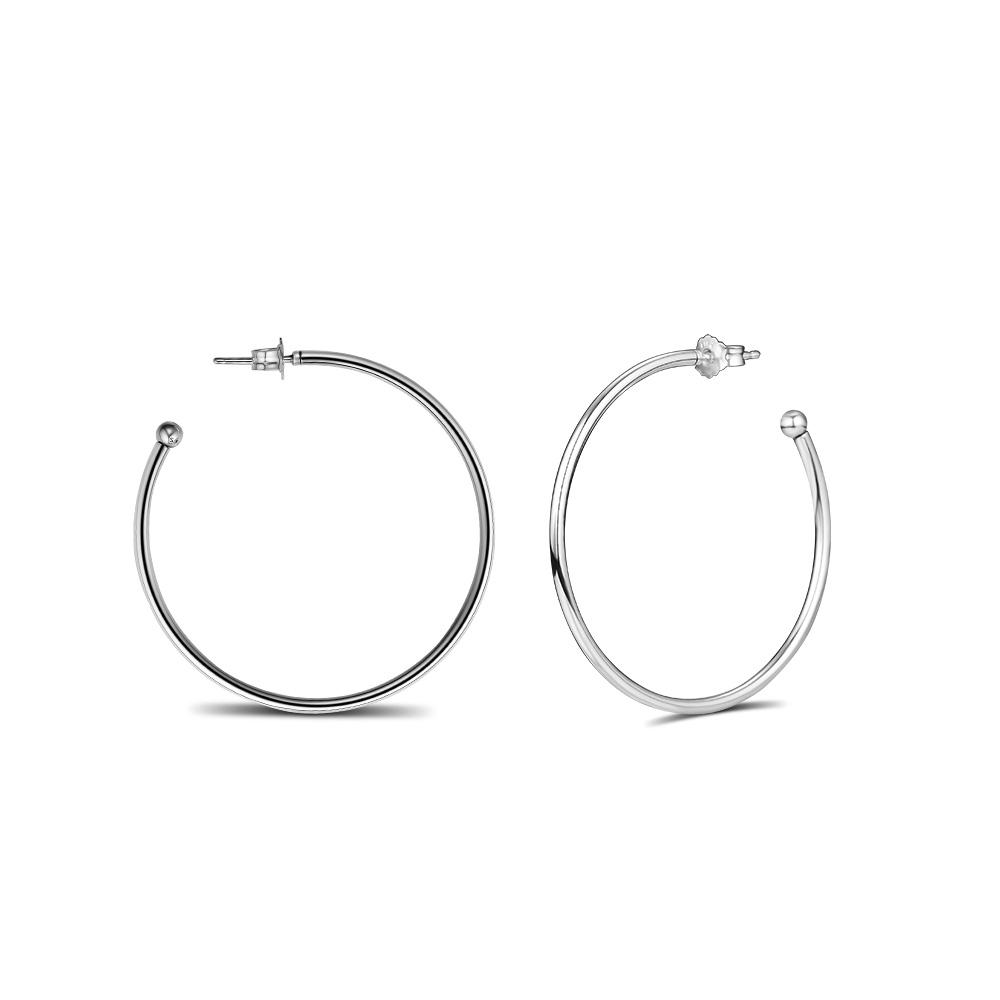 Trendige 925er-Sterlingsilber-Creolen der Vielseitigkeit, große Ohrringe für Frauen, Hochzeitsohrringe, Modeschmuck