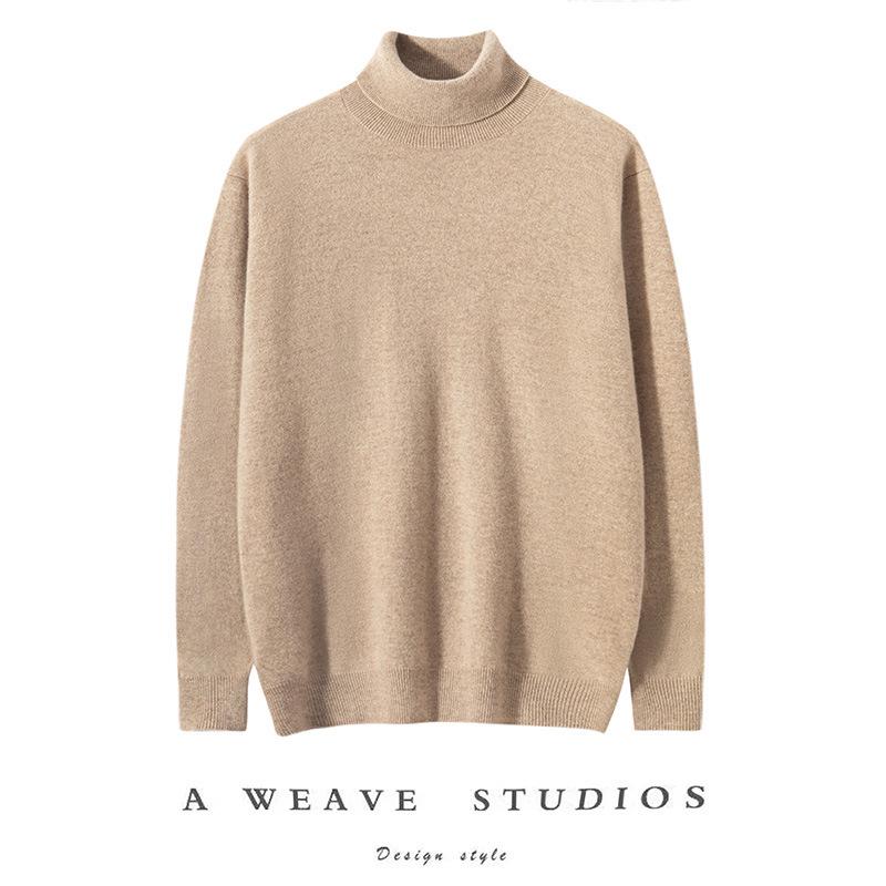 Men s 100% Pure Cashmere High Neck Sweater - Baby Knit Base Layer for Autumn/Winter. XXXL
