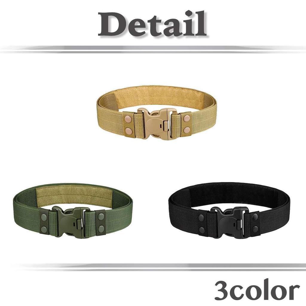 [White Fang] Belt, Lightweight, Breathable, Polypropylene, Adjustable, Outdoor, Men's BTA006 (Black)