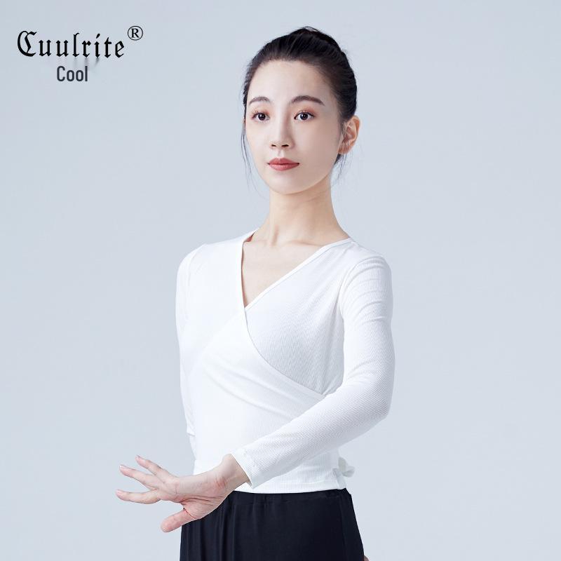 Eleganter Strick-Crossover-Cardigan für Erwachsene, Ballettkleid für den Herbst - Klassischer chinesischer Tanzstil