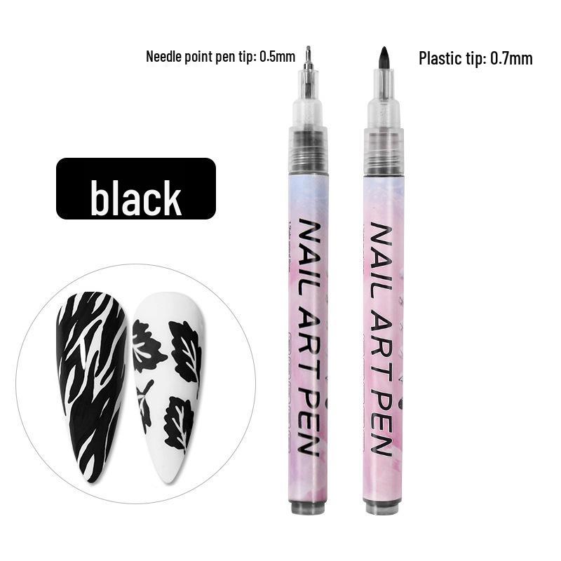 

Набір акрилових ручок для нейл-арту Somiqi 12 кольорів - DIY ручний розпис та кисті-лайнери