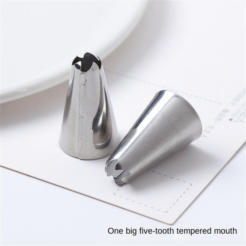 Duze Sfaturi pentru decorarea prăjiturii Cremă pentru glazură din oțel inoxidabilDuze Pungi de patiserie Diy Strângere pentru coacere Pungă de montare lucrată manual