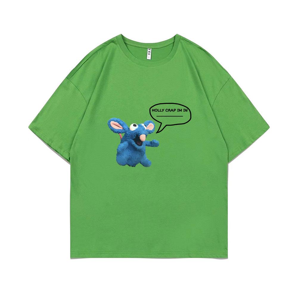 

Tutter Holly Crap Im in The Big Blue House119 Print Tshirt Unisex Women Funny Mouse Graphic Tshirt Unisex Fashion Oversized T Shirts 4XL