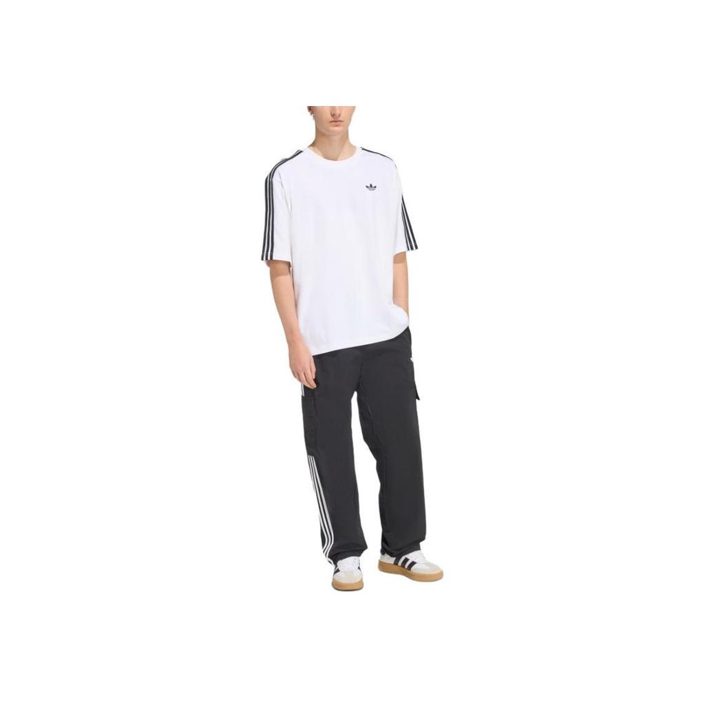 Adidas Originals Adicolor FW25 Loose Comfortable Soft Striped Short Sleeve T-Shirt Men Tops KD4096