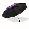 1pc Purple Pumpkin Halloween Elements Automatic Opening and Closing Folding - A Good Choice for Gifts, Fashionable and Convenient Umbrella W