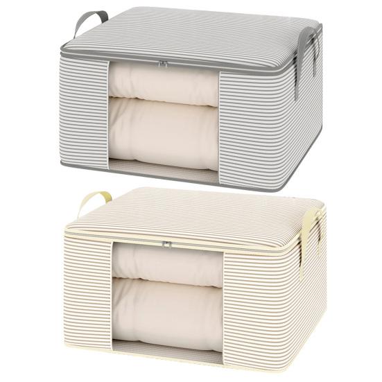 Storage Bag Dust-Proof Moisture-Proof Thickened Non-Woven Fabric Large Capacity Storage Box with Transparent Window