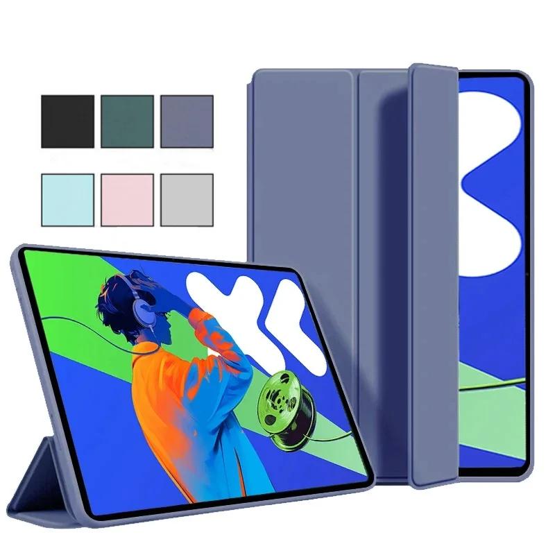For Lenovo Xiaoxin Pad Pro 12.7 12.7 Inch TB-375FC Magnetic Tri-Fold Stand Funda for Xiaoxin Pad Pro 12.7 Tablet Back Cover