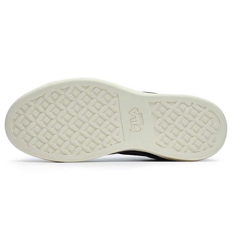 FILA Fusion Street Sports Fabric Synthetic Leather Casual Durable Low-Top Skate Shoes Women sneaker Black White T12W232311FBA