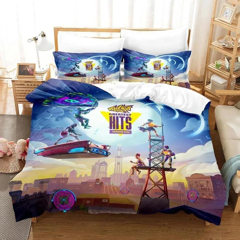3D Print Game Knockout City Bedding Set Single Twin Full Queen King Size Bed Set Adult Kid Bedroom Duvet Cover Sets Home Textile