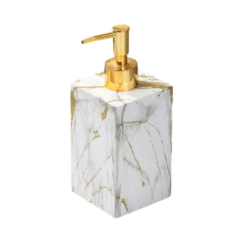 Shower Soap Dispenser Marble Texture Soap Dispenser Hand Soap Dispenser Bottle with Pump Hand Wash Dispenser for Kitchen