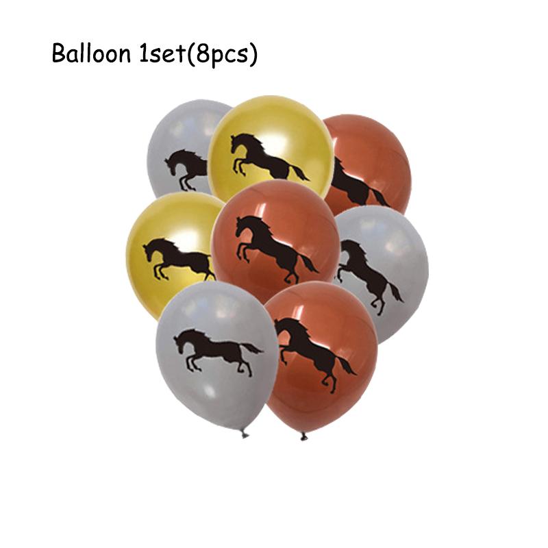 Temă Cursă de Cai Veselă de Unică Folosință Petrecere Farfurii de Hârtie Baloane Zi de Naștere Petrecere Cowboy Băiat Fermă Baby Shower Decor Consumabile