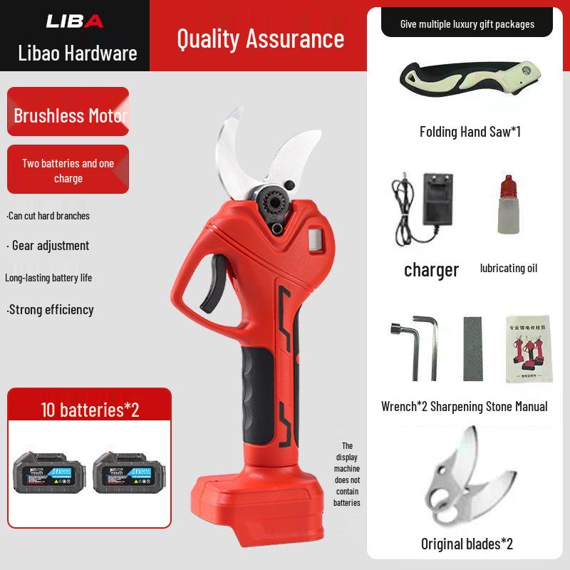 Cordless Electric Pruning Shears with Lithium Battery for Outdoor Garden and Fruit Tree Branches
