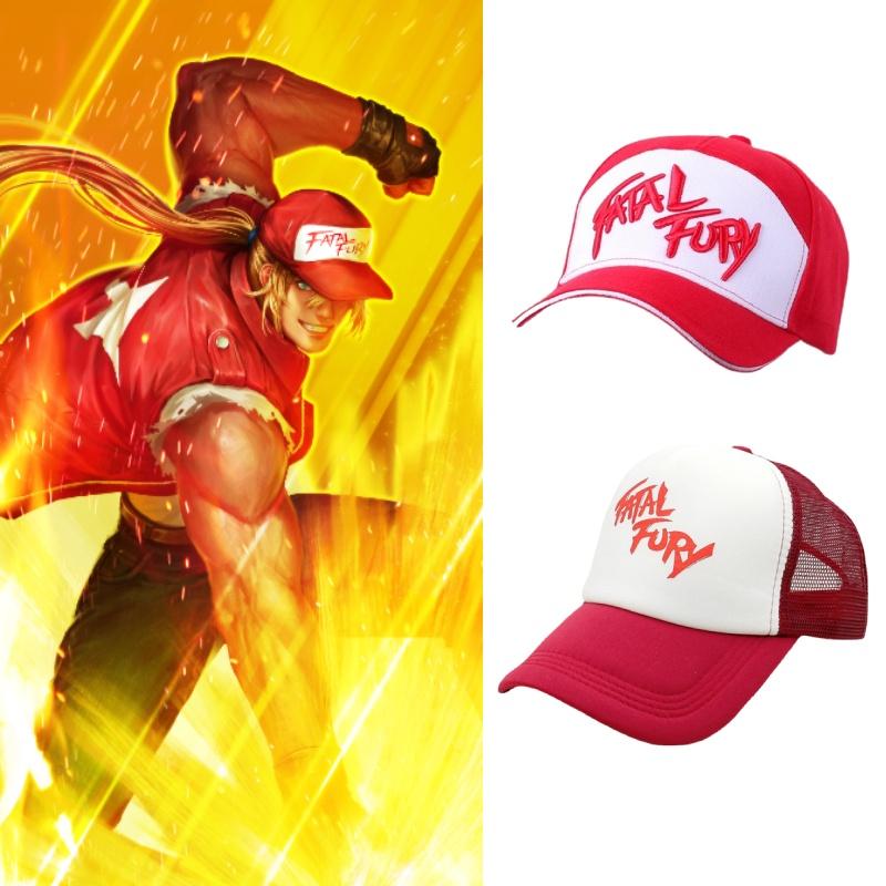 Fatal Fury Terry Bogard Bestickte Baumwoll-Baseballkappe Hip Hop Style