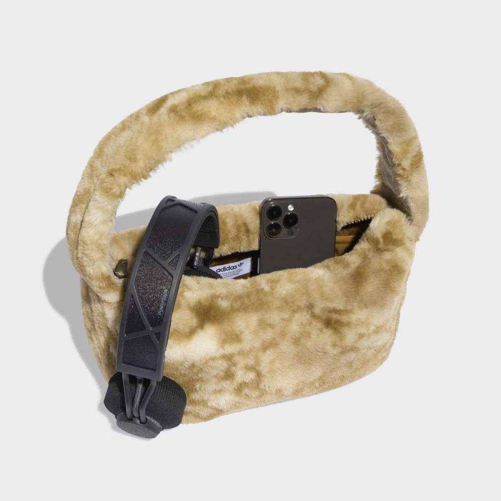 Adidas Snake Skin Print Faux Fur Small Shoulder Bag  Jy2625 