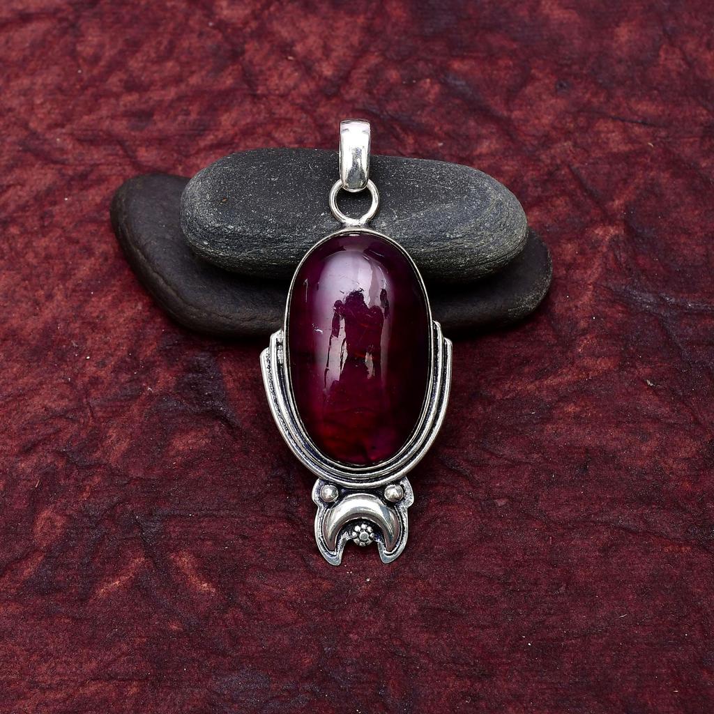 Awesome Purple Labradorite Gemstone Pendant: 925 Sterling Silver Handmade Pendant Necklace Jewelry