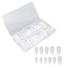 500pcs Transparent Nail Tip Professional Home Salon Portable DIY Fake False Nail Set Accessory for Women