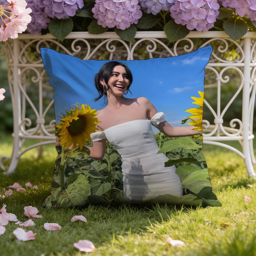 Thai actress D-Davika Hoorne Cushion Cover Home & Car Dual-Scene Pillow Cover: Reversible for Premium Comfort