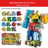 Power Rangers Alphabet & Number Transforming Robot Building Blocks Toy Set for Kids
